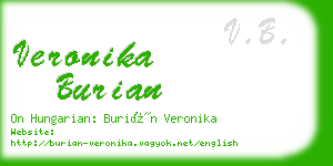 veronika burian business card